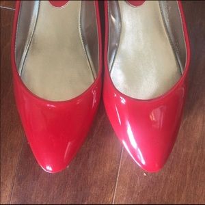 Patent red Steve Madden flats